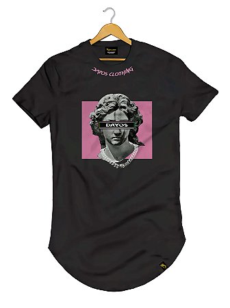 Camiseta Longline Algodão Dayos Thug Life Ref 488