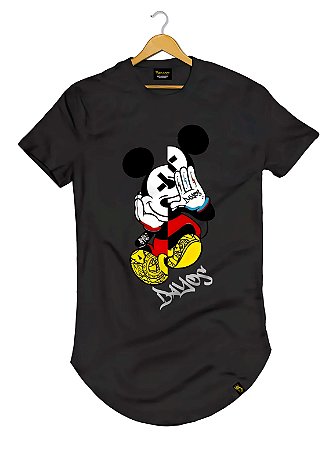 Camiseta Longline Algodão Dayos Cartoon Swag Ref 490
