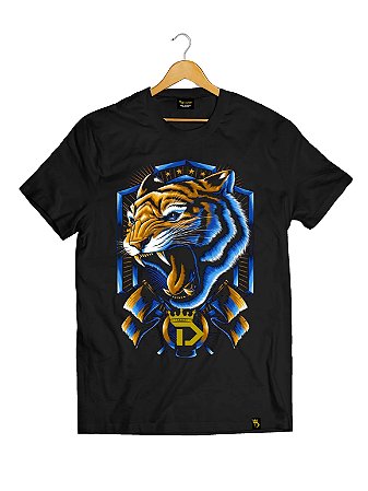 Camiseta Tradicional Algodão Animal Tiger Ref 318