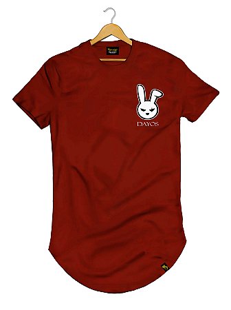 Camiseta Longline Algodão Coelho Thug Ref 608