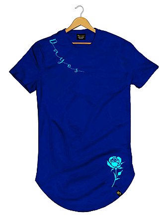 Camiseta Longline Algodão Designer Flower  Ref l07