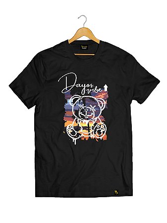 Camiseta Tradicional Algodão Bear Vibes Ref t04