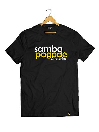 Camiseta Tradicional Algodão Samba pagode Resenha Ref t05