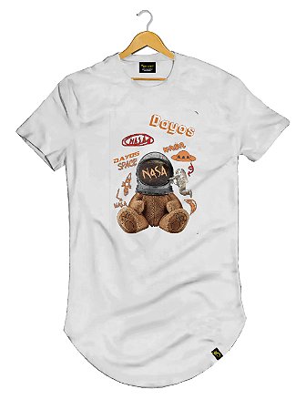 Camiseta Longline Algodão Dayos Bear Nasa Ref l14