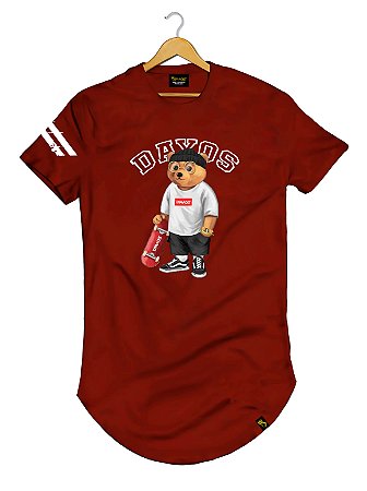Camiseta Longline Algodão Dayos Bear SK8 Ref l17