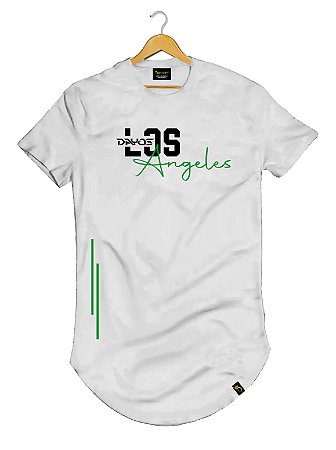 Camiseta Longline Algodão Dayos Los Angeles LA Ref l19