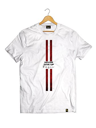 Camiseta Tradicional Never Give Lines Ref t25