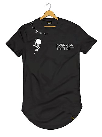 Camiseta Longline Algodão Dayos Rose Will Ref l32