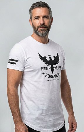 Camiseta Longline Algodão Aguia Forever Ref l51