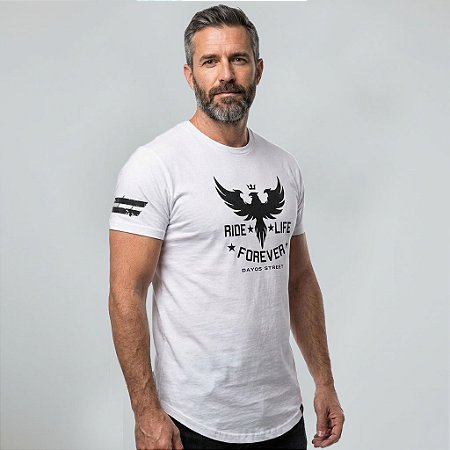 Camiseta Longline Algodão Aguia Forever Ref l51