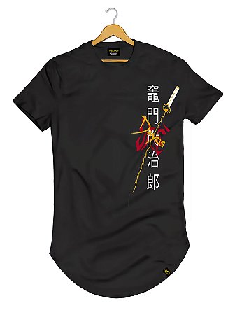 Camiseta Longline Algodão Samurai Ref l55