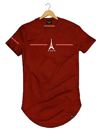 Camiseta Longline Algodão Torre Eiffel Ref l56