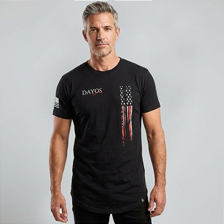 Camiseta Longline Algodão Dayos Style USA Ref l57