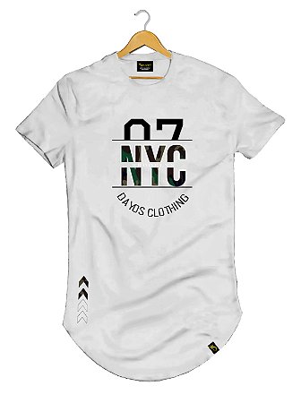 Camiseta Longline Algodão NYC 07 Ref l68