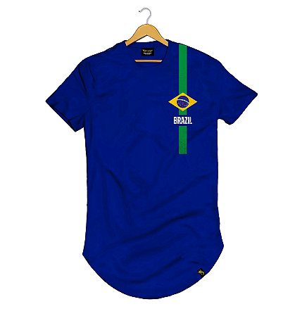Camiseta Longline Algodão Dayos Brasil Ref l73
