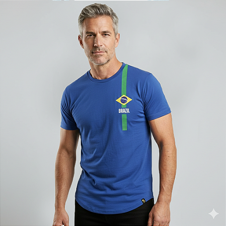 Camiseta Longline Algodão Dayos Brasil Ref l73