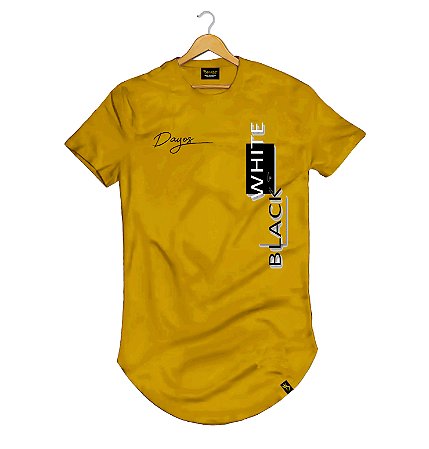 Camiseta Longline Algodão Black Or White Dayos Ref l75