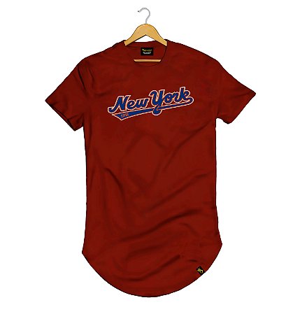 Camiseta Longline Algodão New York Baseball Dayos Ref l77