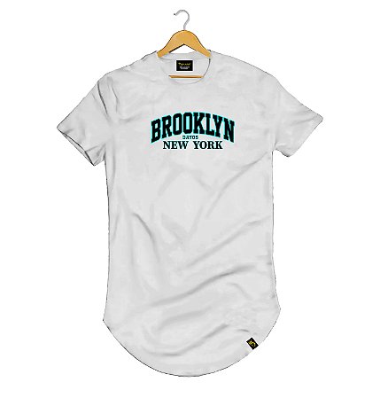 Camiseta Longline Algodão Brooklyn BKLN Neon Dayos Ref l79