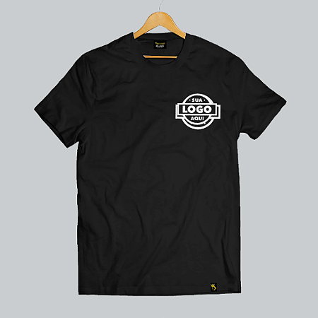 Camiseta Tradicional Personalizada Algodão com Sua Marca P01