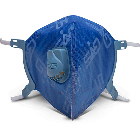Respirador descartável PFF2 AERO2 Azul - GVS - Com Válvula