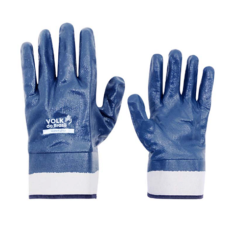 Luva com Banho Nitrílico Volknit Lona - Volk | CA - 25116