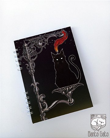 Caderno Ilustração Gato Preto