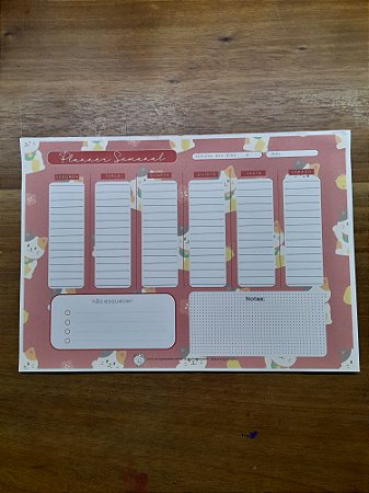 Planner de Mesa - Gato da Sorte
