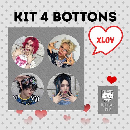 Bottons XLOV - KPOP Idol