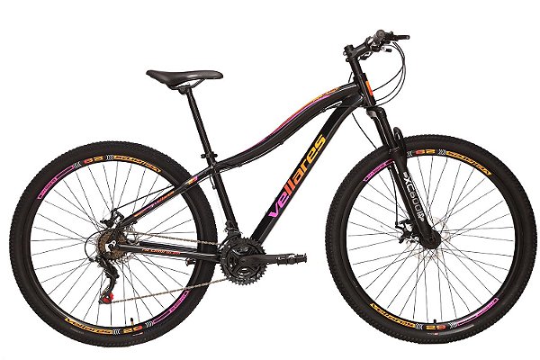 Bicicleta Vellares Bless Quadro 15,5 Aluminio Aro 29 com Freio à Disco Câmbio Traseiro Shimano 21 Marchas