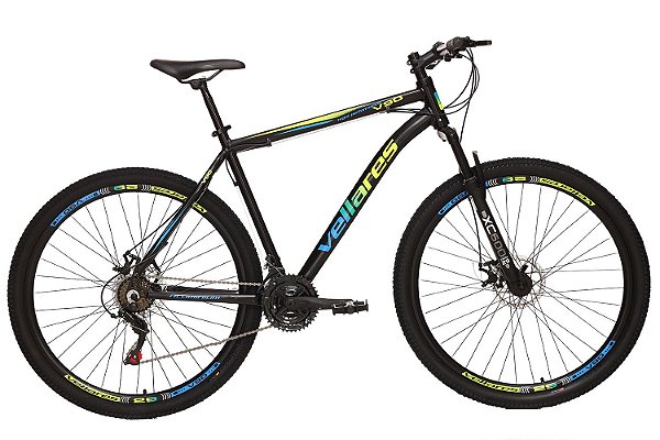 Bicicleta Vellares V90 Aro 29 Quadro 21 Aluminio Câmbio Traseiro Shimano 21 Marchas