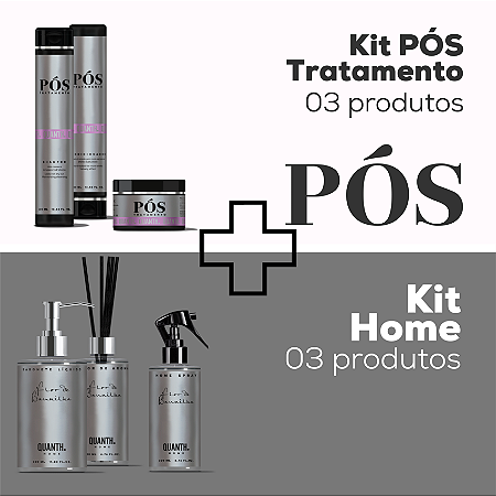 Combo Kit Pós Tratamento + Kit Home - 06 produtos