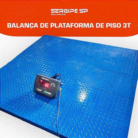 Locação de Equipamento Balança Plataforma Chapa Xadrez  1,2 m x 1,2m Capacidade