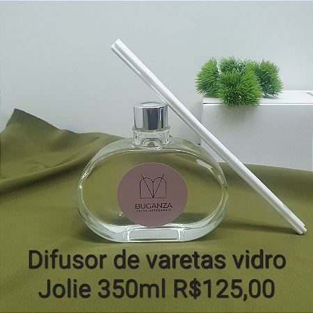 Difusor vidro Jolie 350ml Buquê de Peônias