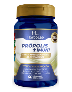 HERBOLAB - Própolis + Imuni 60 cáps - 600mg