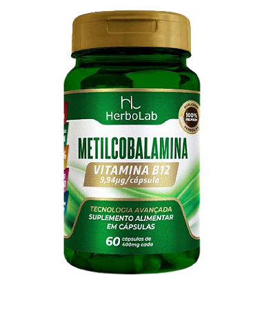 HERBOLAB - Metilcobalamina 60 cáps - 400mg
