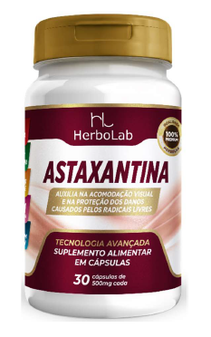HERBOLAB - Astaxantina 30 cáps - 500mg