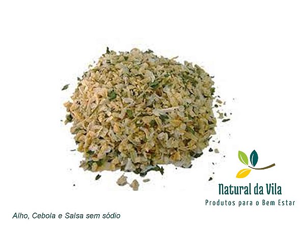 Alho, Cebola e Salsa SEM SÓDIO - 100g