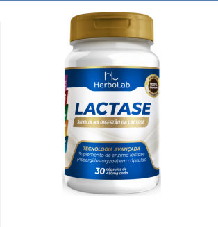 HERBOLAB - Lactase 10000 UFCC 30 cáps - 450mg