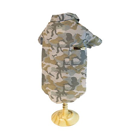 Roupa pet  - Camisa Pet Camuflada