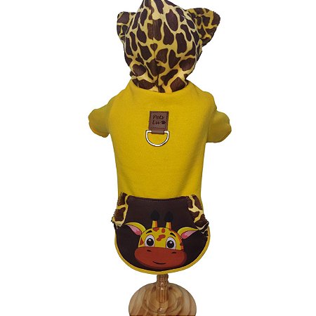 Roupa Pet - Girafa Modelo Moletom