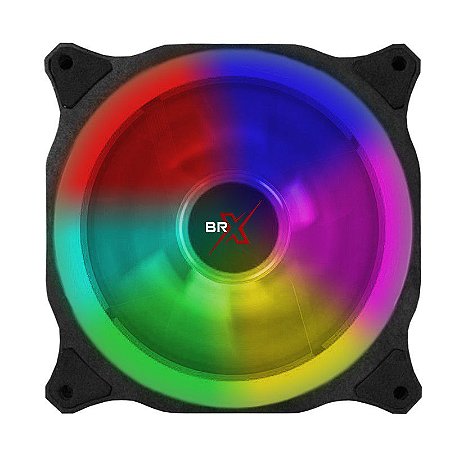 Cooler Fan Led Colorido Rgb Fita Dupla 12025 Brx