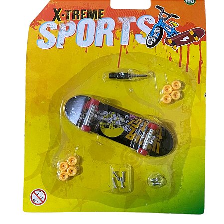 Skate de dedo Finger X-Treme Sport Here Rodas Vermelhas - Branco/Vermelho -  Home