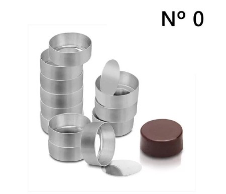 Forma de pão de mel n0  de aluminio c/12 unidades fundo falso