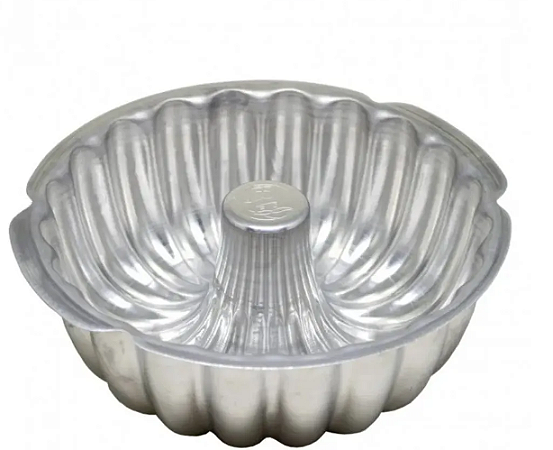 Forma Torta Suiça decorada 20x15x8 em aluminio