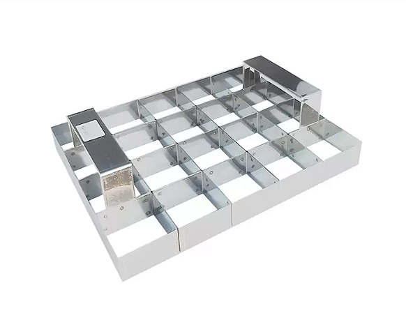 Aro cortador brownie 20 cav 6X6X3 em inox