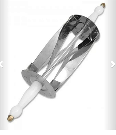 Rolo Cortador de Croyssant de inox cabo politileno 21cm  grande