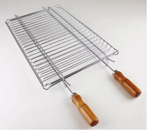 Grelha Dupla Churrasqueira Churrasco Peixes Frango Linguiça