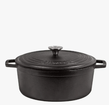 Panela Caçarola Alça De Ferro Tampa De Ferro 7,4 Litros Neo 30 Cm