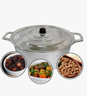 Panela Caçarola Alumínio Fundido 7,50 Litros N° 30